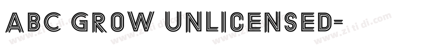 ABC Grow Unlicensed字体转换